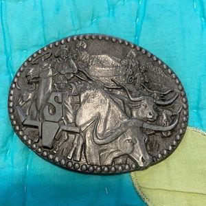 Zee Series Texas Cattle Drive belt buckle